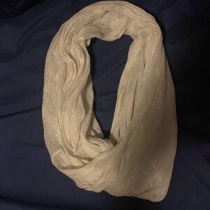 Lame Bryant White sparkly infinity scarf